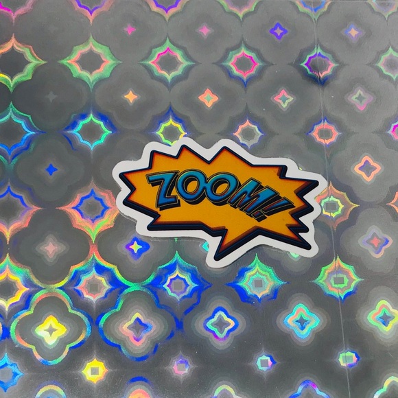 ZOOM Action Bubble Comic Book Vibes Contrast Sticker - Picture 5 of 6